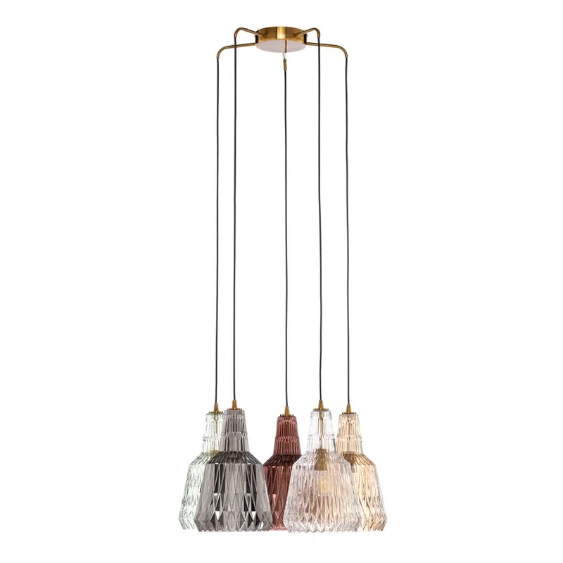 Ofertă limitată Belarion 5 Cluster Lustră pendul Multicolor - Lindby