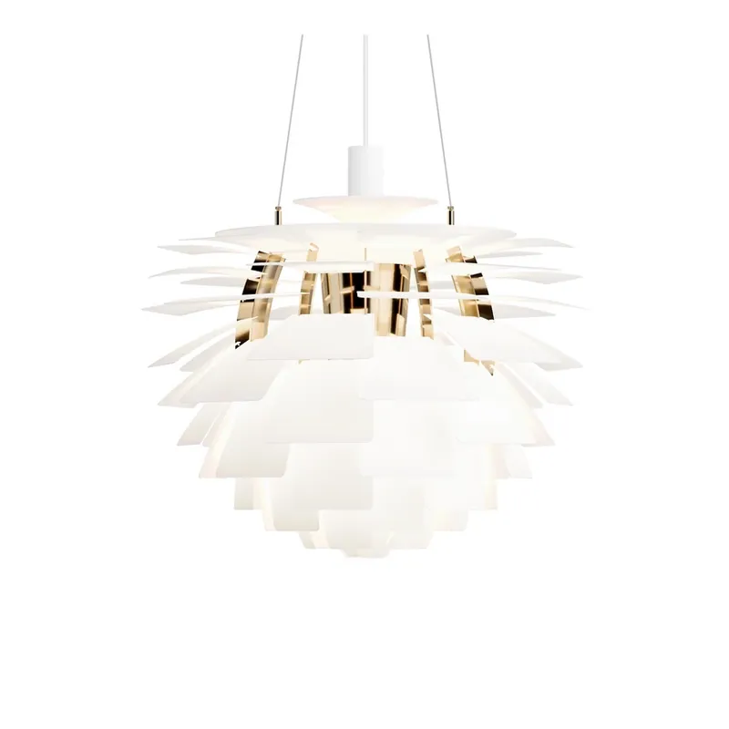 Vezi acum Lampă suspendată PH Artichoke alb/alamă 60 cm - Louis Poulsen