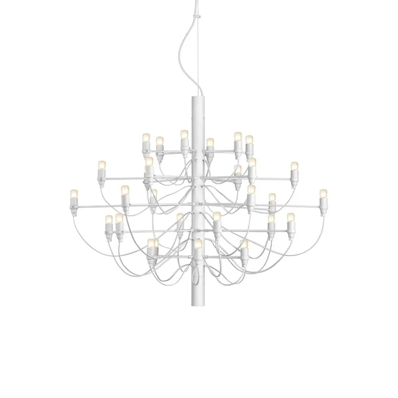 2097/30 C Lustră Pendul w/Frosted Blubs Matte White - Flos Retur gratuit