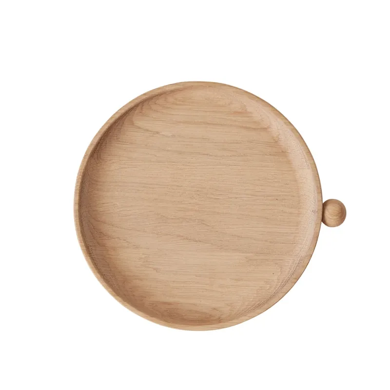 Super ofertă Tavă Inka, lemn deschis la culoare, Ø 20 cm, stejar - OYOY Living Design