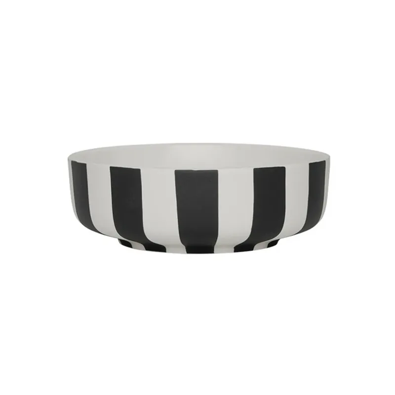 Bol Toppu, alb-negru, Ø 13 cm - OYOY Living Design Calitate înaltă