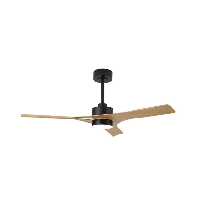 Ofertă exclusivă Ventilator de tavan cu LED-uri din lemn thailandez, motor DC silențios, CCT -