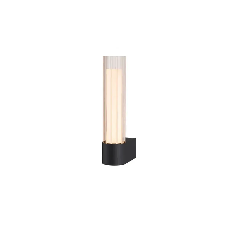 Plată sigură Aplică de perete cu un singur LED Lygant, negru, IP44, aluminiu - SLV