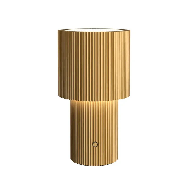 Ofertă specială Lampa de masă cu baterie și LED Iluma, culoare aurie, înălțime 22,1 cm - Herstal