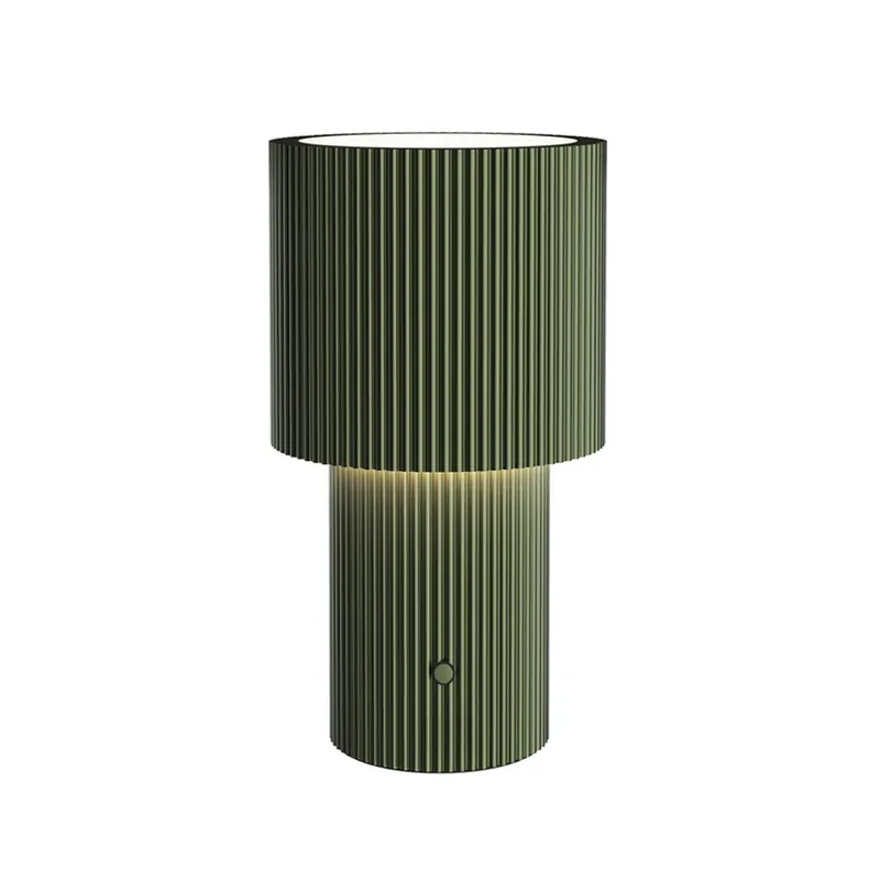 Lampa de masă cu baterie și LED Iluma, verde măslin, înălțime 22,1 cm - Herstal Cel mai bun preț