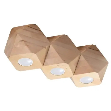 Lustra Woody din lemn, Natural 36x12x12 cm Preferatul clienților