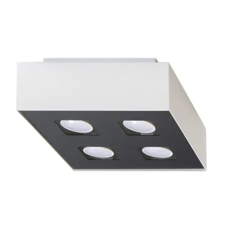 Calitate înaltă Lustra Mono Alb 24x24x11 cm