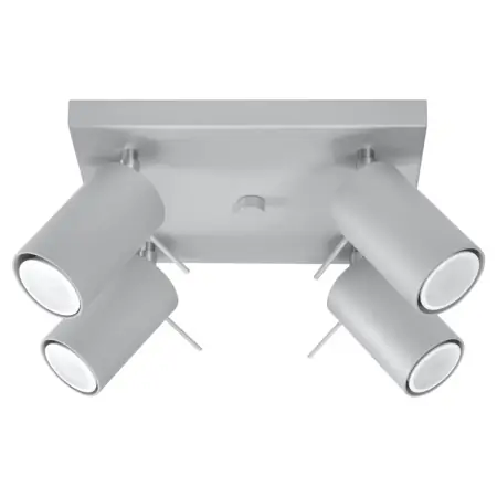 Lustra Ring Gri 25x25x16 cm Super ofertă