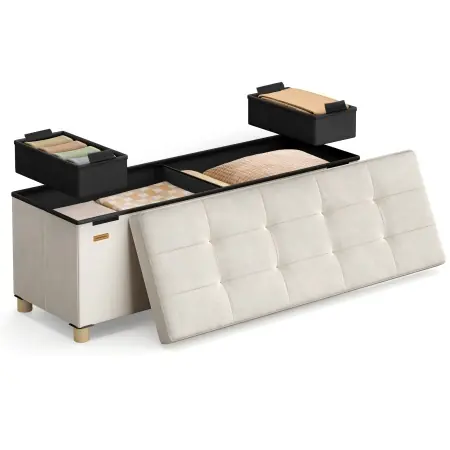 Bancuta hol cufar cu depozitare Melisa Bej 110x38x40 cm Comandă acum