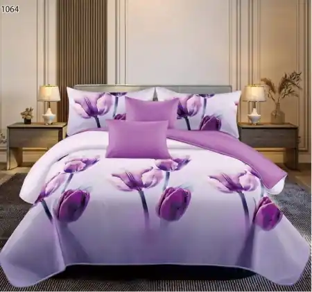 Cumpărături sigure Lenjerie Violet Garden 6 piese (Finet)