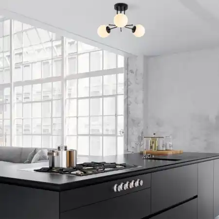 Reducere extra Lustra Daisy-147-AV3 Negru