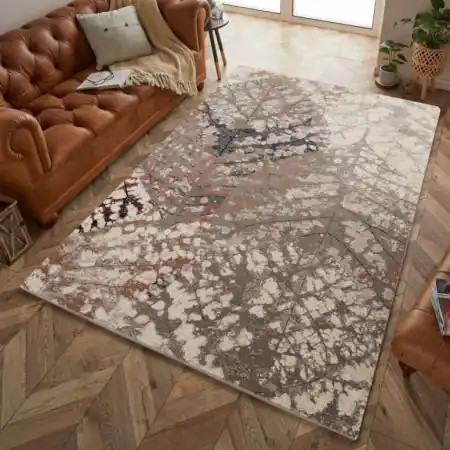 Covor Anny 33001, Model Frunze 78x150 cm, 1600 gr/mp Livrare expres