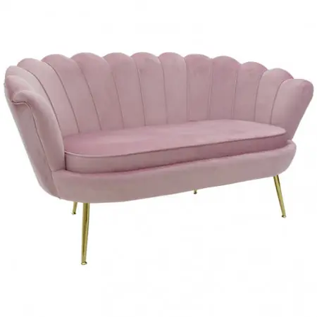 Canapea Daimon 2 Locuri Pink 134x70x77 cm Cel mai vândut