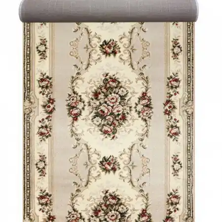 Promoție Covor Traversa Covor, Lotos 574, Crem 100x900, 1800 gr/mp