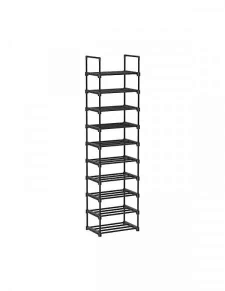 Pantofar cu 10 rafturi, Songmics, 30 x 45 x 174 cm, LSA25BK, Negru Preț promoțional