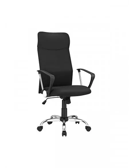 Cel mai bun preț Scaun de birou, Songmics, Negru, OBN034B01, 120Kg, 79 x 50 x 12 cm
