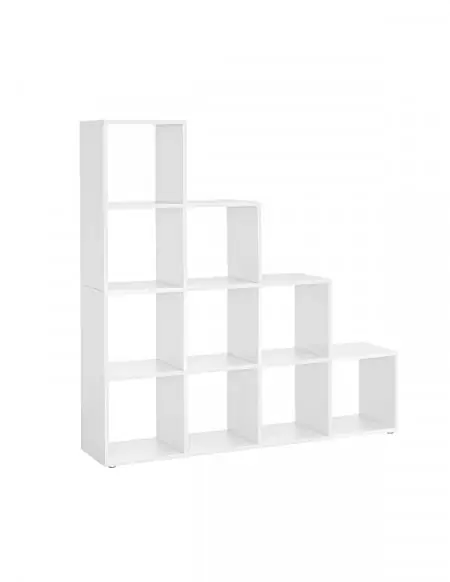 Biblioteca cu 10 cuburi, Vasagle, 29 x 129,5 x 129,5 cm, LBC10WTV1, Alb Nu rata
