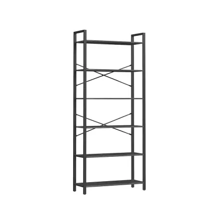 Biblioteca Vasagle Negru 80x30x184.3 cm Ieftin