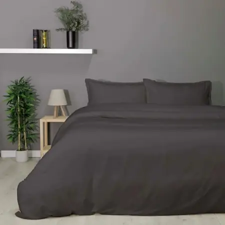 Bestseller Lenjerie Plain Gri Bambus 4 piese