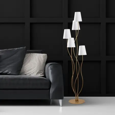 Bestseller Lampadar Bonibon - 13240 Alb/Auriu