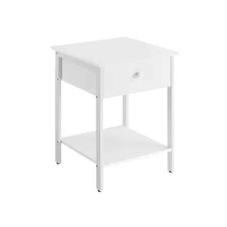 Promoție Noptiera Vasagle Alb 40x40x55 cm