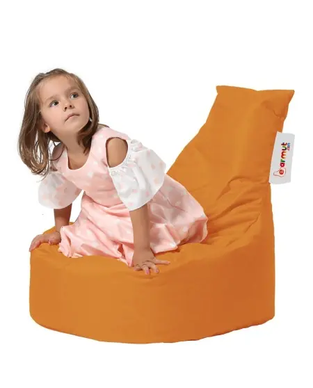 Taburet puf beanbag de gradina Baton Portocaliu Cumpărături sigure