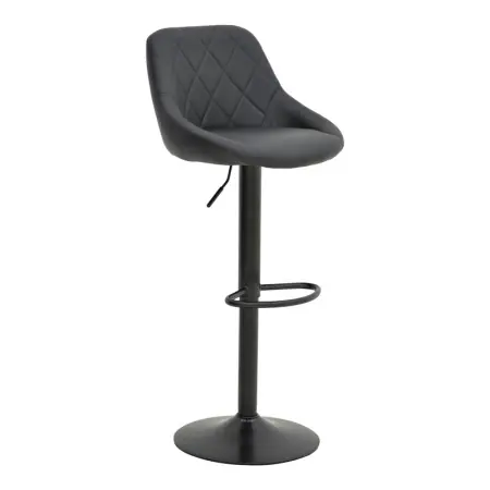 Ofertă exclusivă Scaun de bar ajustabil Boronez Negru 47x49x112 cm