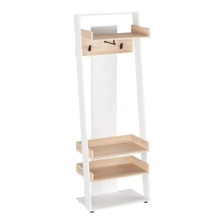 Reducere de preț Cuier Sciove Alb 70x40x200 cm
