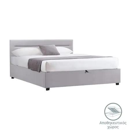 Pat cu depozitare Molito Gri 158x214x91 cm Bestseller