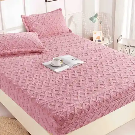 Discount Husa cocolino din tricot cu Elastic 180x200 Triko V11 Pudra (Cocolino)