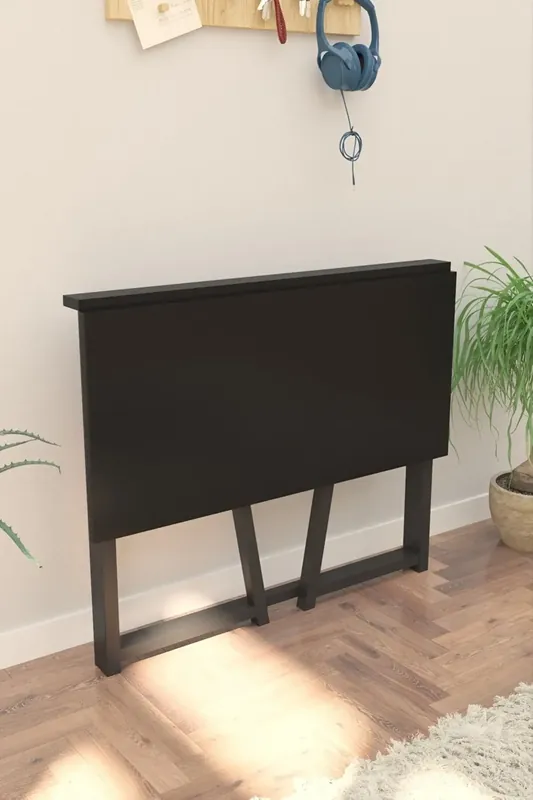 Birou pliabil cu cadru metalic Util Homs 80 x 50 x 75 cm,negru Promoție