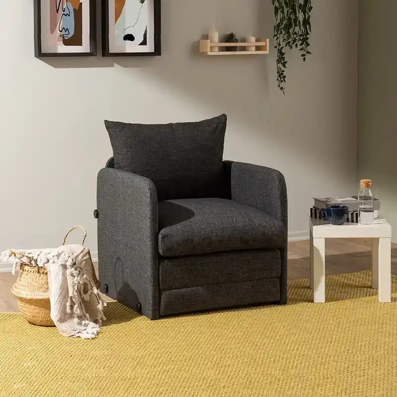 Fotoliu Extensibil Saga, gri, 200 cm x 60 cm Preferatul clienților