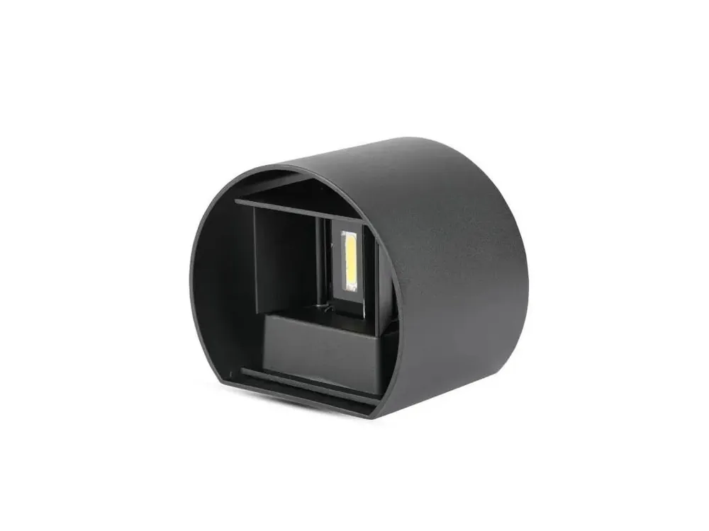 Aplica de perete LED 5W, 700lm, IP65, negru, rotund Comandă acum