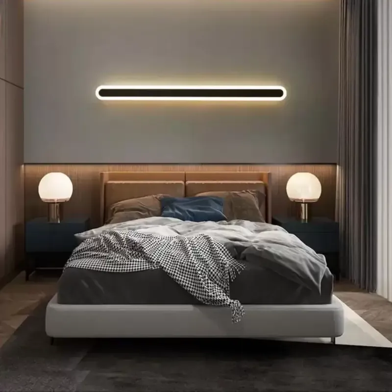 Lustra LED CASSIUS, 24W, Liniara, lumina Rece/Calda/Neutra, Negru Reducere