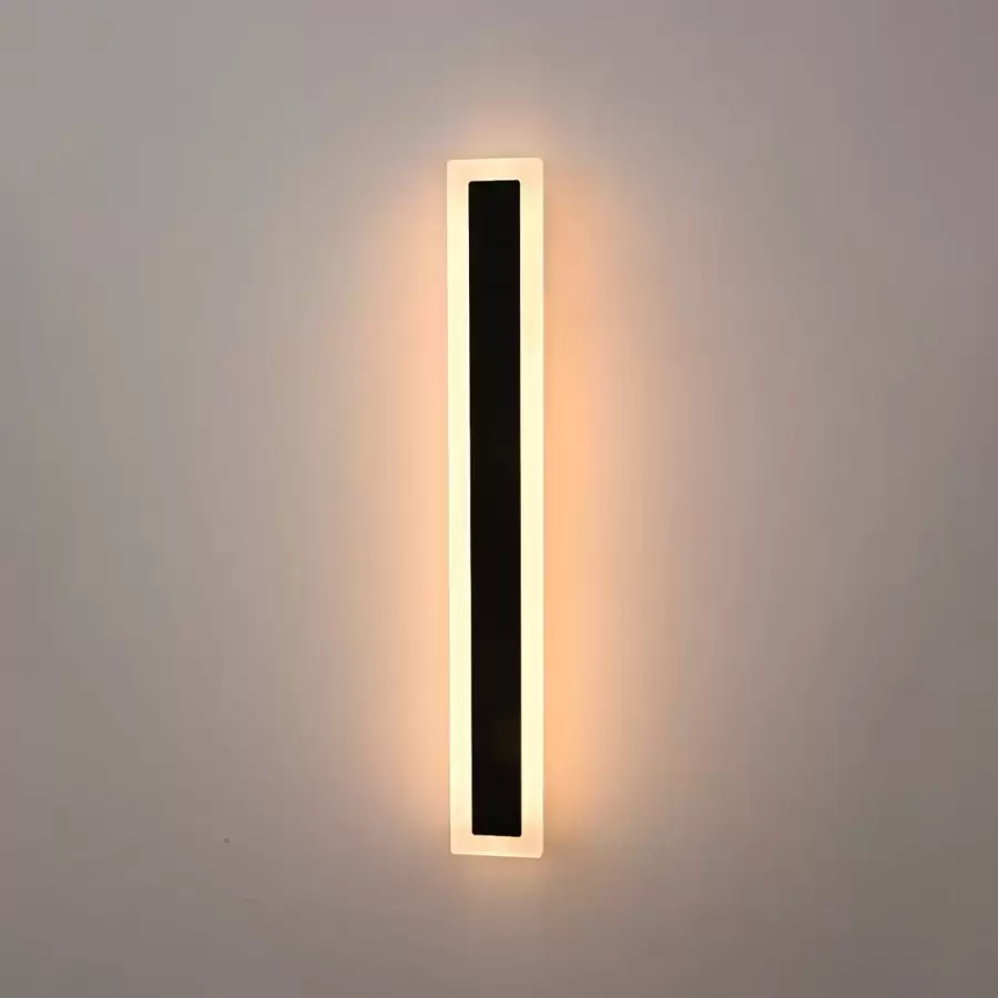 Aplica LED de Exterior Mack, Lungime 60cm, 8W, IP65, Metal, Liniar, Negru Cel mai vândut