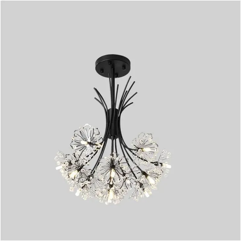 Preț promoțional Candelabru Cristal PETERHOF Petito, 13xG4, Diametru 52 cm, Negru