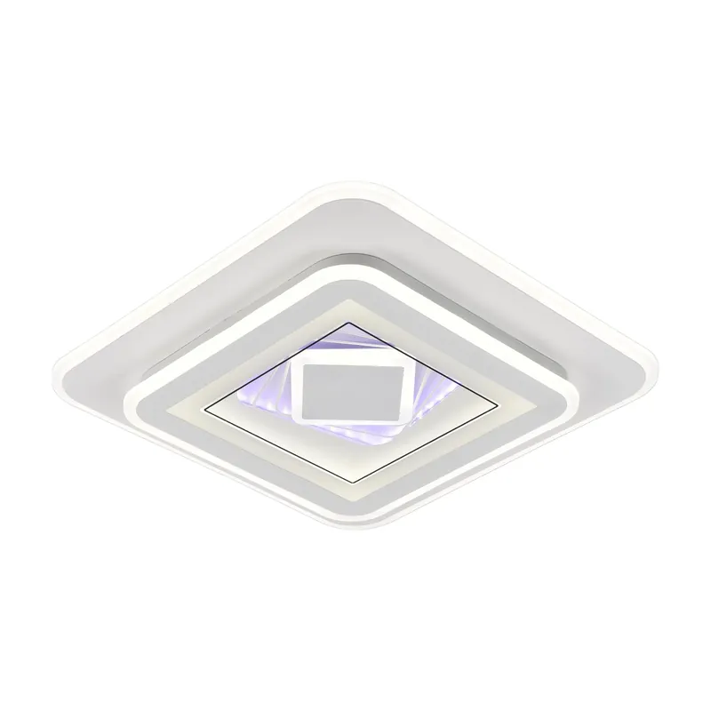 Chilipir Lustra LED DOLIA, 101W, 50x50cm, lumina Rece/Calda/Neutra, Alb