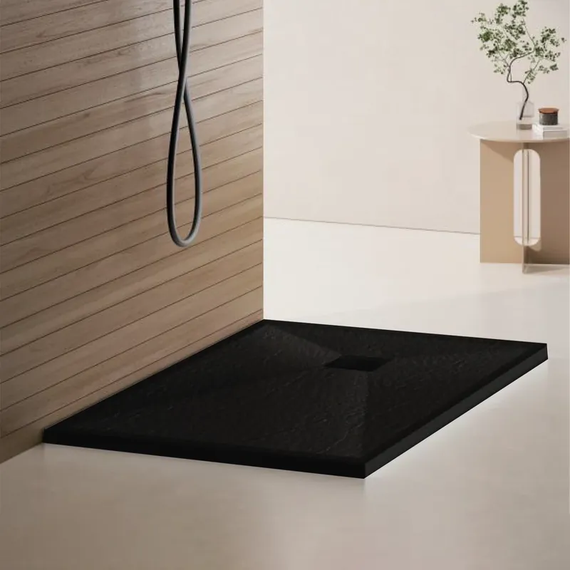 Preț mic Cadita de dus dreptunghiulara 70x90 cm, slim 3 cm, negru