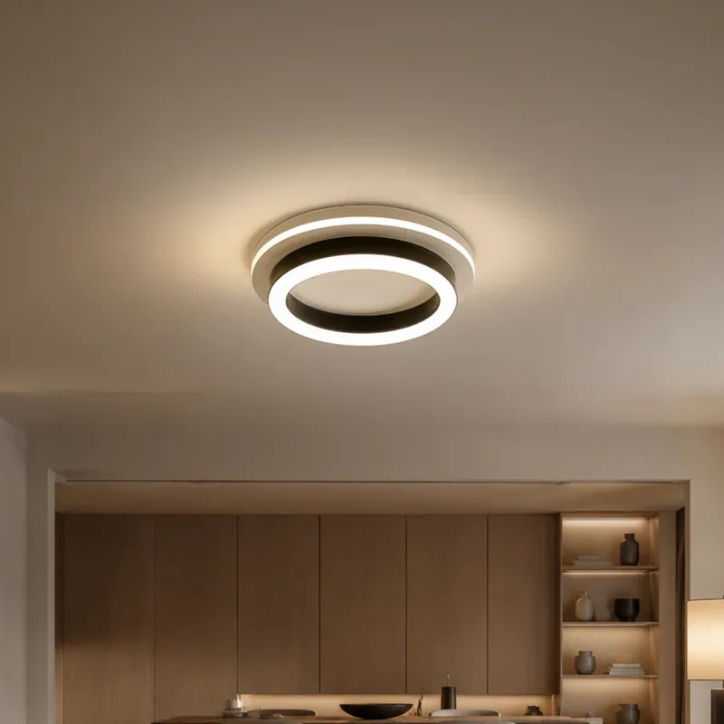 Preț mic Lustra LED MODERNA 25W, Diametru 20cm, Rotunda, lumina Rece/Calda/Neutra, Negru