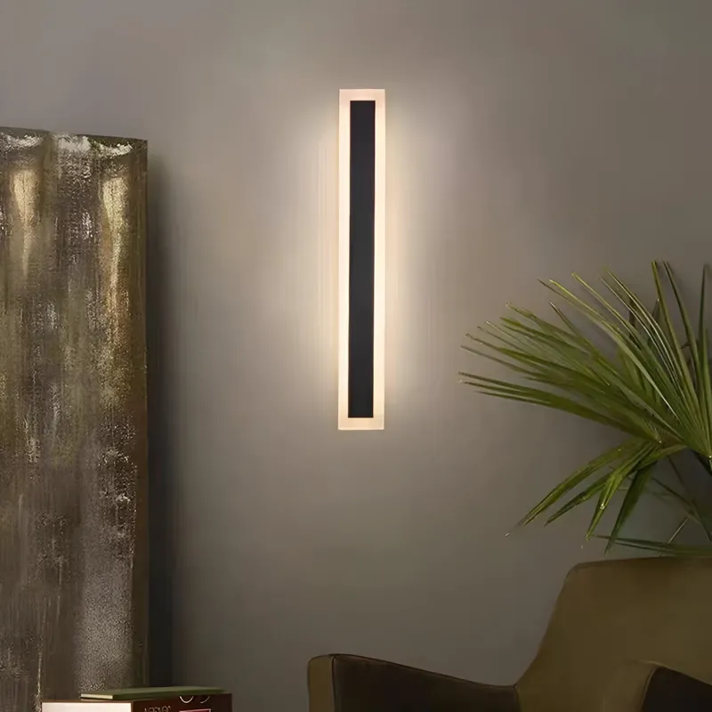 Reducere Aplica LED de Exterior Mack, Lungime 30cm, 4W, IP65, Metal, Liniar, Negru