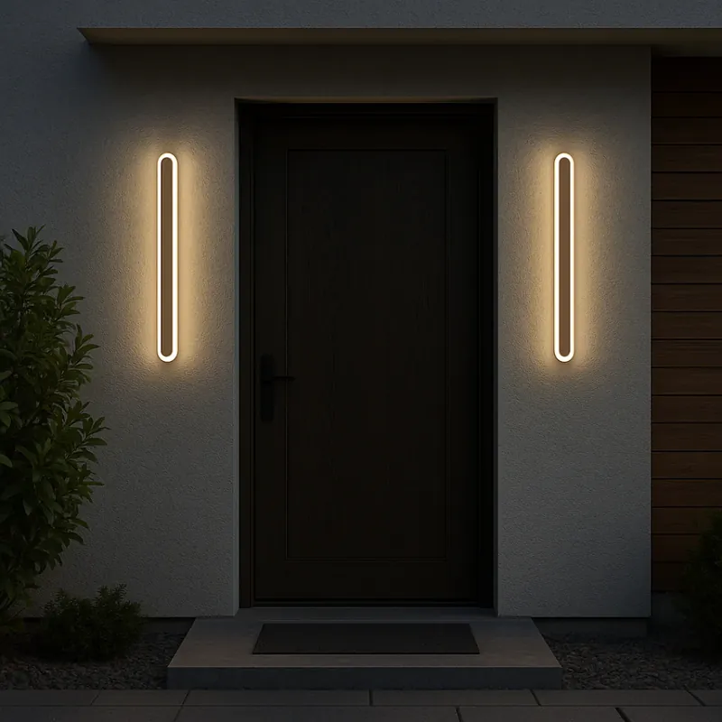 Calitate înaltă Aplica LED de Exterior SUHA, Lungime 50cm, 6W, IP65, Metal, Liniar, Alb