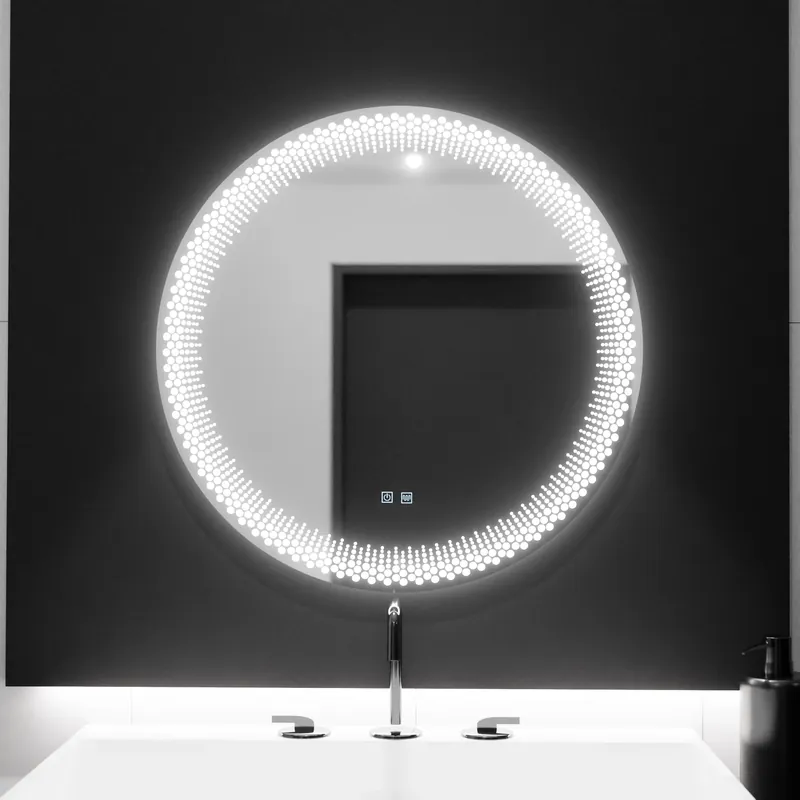 Noutate Oglinda LED Rotunda 60cm, Stellaire Touch, Sistem Dezaburire, Dimabila