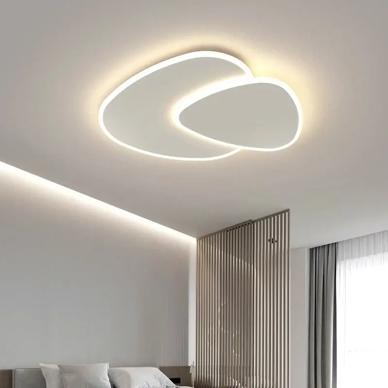 Bestseller Lustra LED cu telecomanda FUTURA LUMINA 66W, Ovala, lumina Rece/Calda/Neutra, Dimabila, Alb