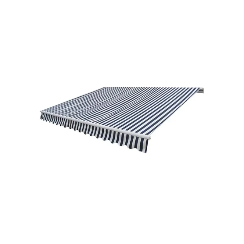 Copertina pliabila cu actionare manuala, 300 cm, albastru/alb Doar azi