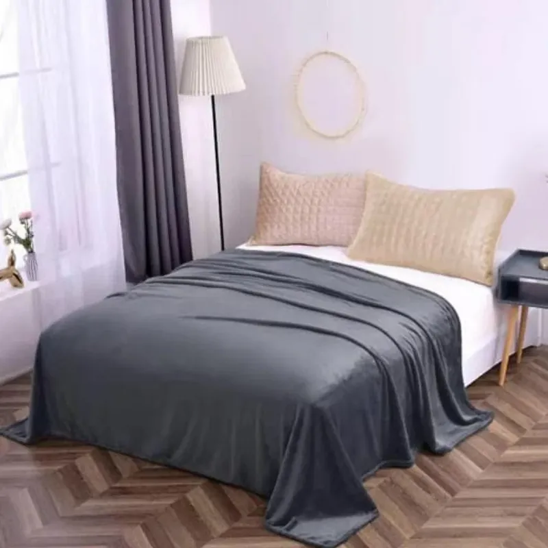 Ofertă Patura Pufoasa Cocolino (200x230 cm) - Gri Inchis Uni - PCU_T019B