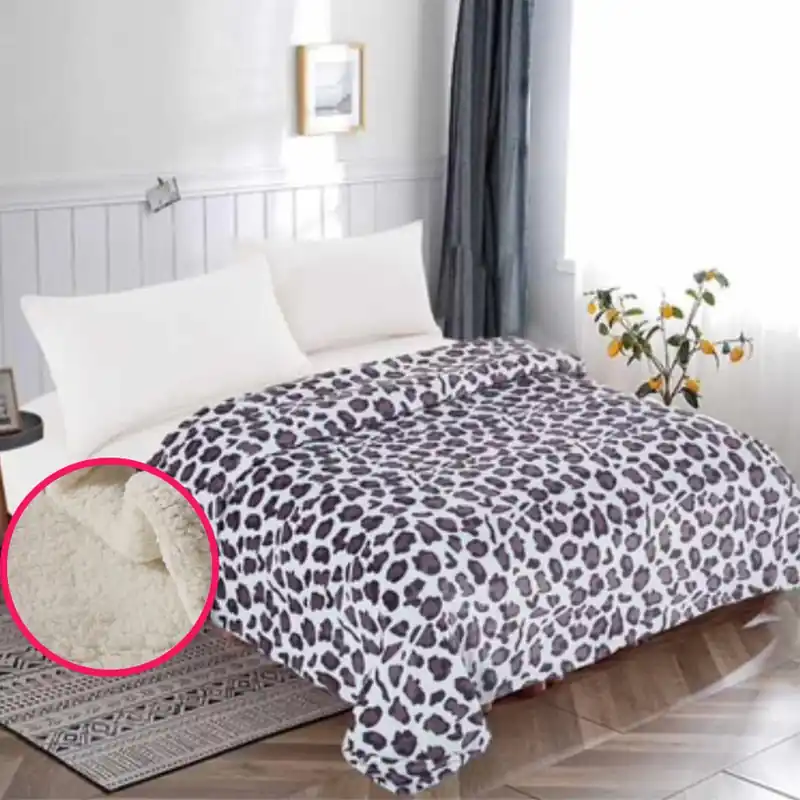 Preț redus Patura Cocolino cu Blanita - Animal Print Mare - PCBS_U101