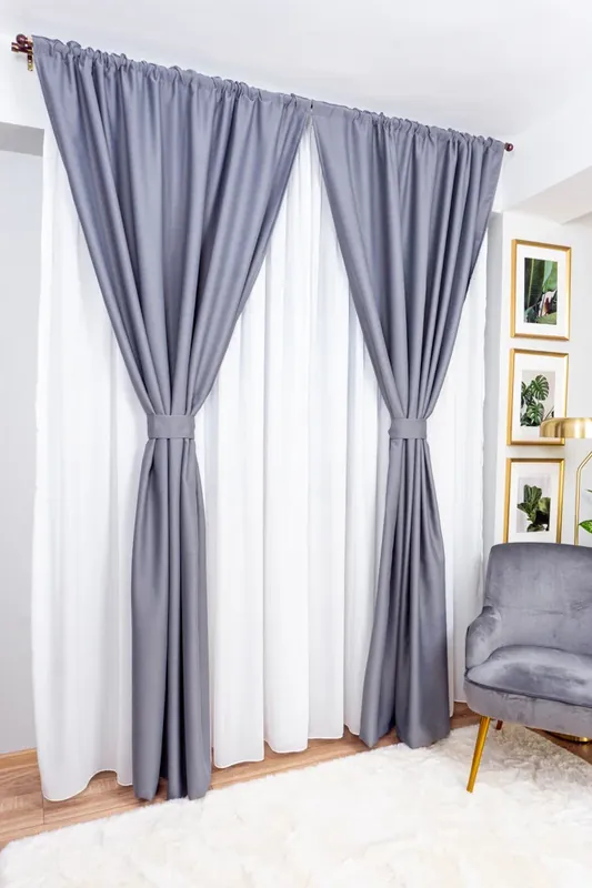 Ultima șansă Set Isidora - Perdea Alba Voal PER007_300x245_ATL_EMG si Draperii Blackout Gri Metalic - BOTD008_100x245_ATL_EMG cu Rejansa Set_EMG