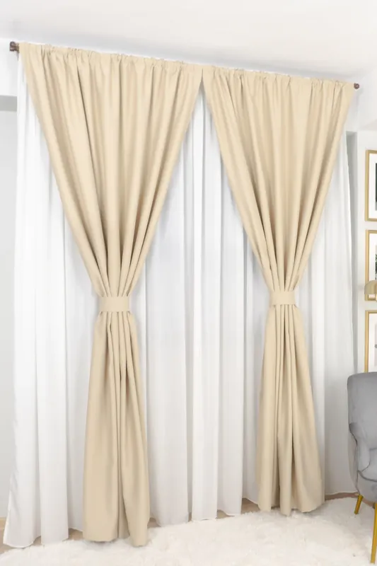 Draperie Blackout Bej - BOTD074A_PLC Super ofertă